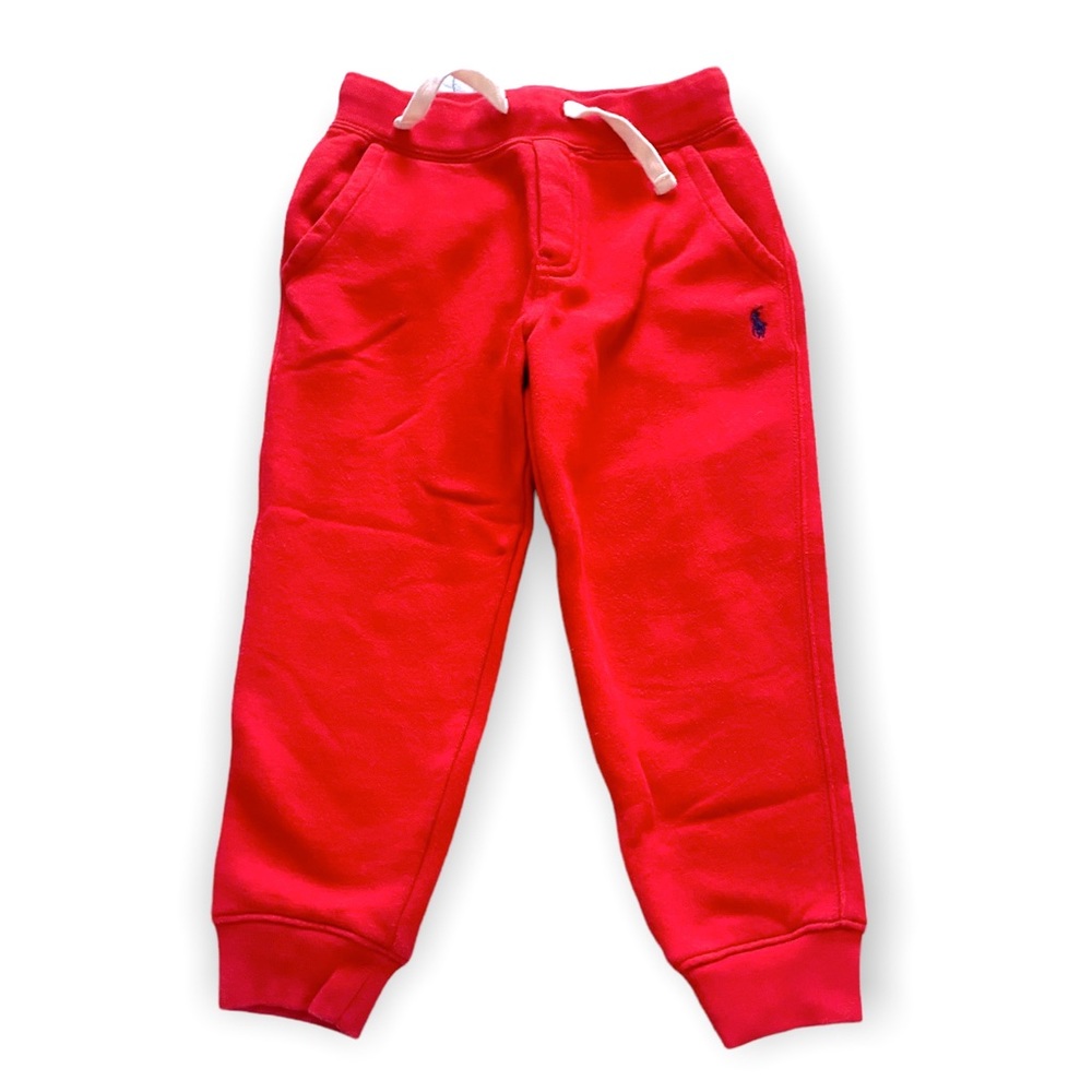 POLO RALPH LAUREN Boy's Seasonal Fleece Joggers Red